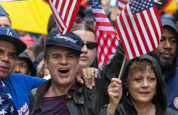 Hollywood Stars Protest Trump Administration on 'No Kings Day'
